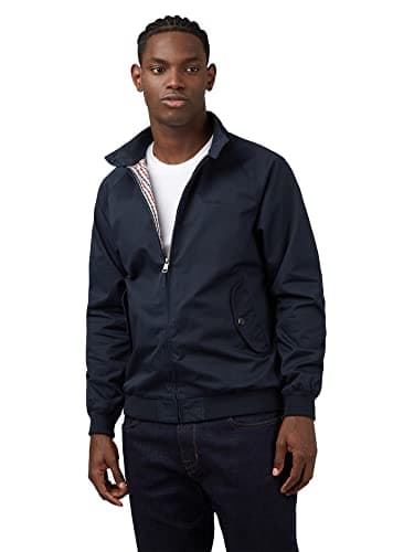 Image of Ben Sherman Mens Harrington Dark Navy Casual Jacket