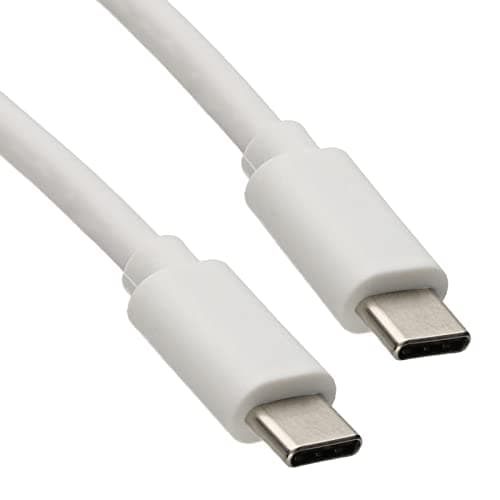 Image of kenable USB 3.1 Type C Charging & Data Transfer Cable 5V 3A 15W 5Gbps White 1m [1 metres]