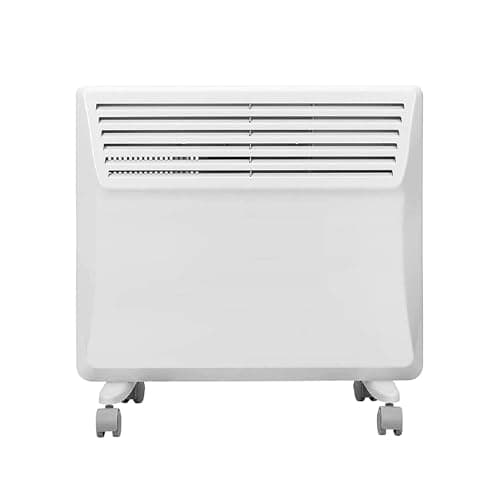 Image of Devola Electric Panel Heater Low Energy Wall mounted Radiator 1250W, Eco Warm Energy Efficient Technology, Floor stand & wall mount, Adjustable Thermostat with Programmable Timer, Lot 20, DVS1250W