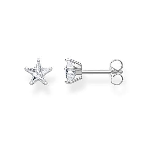 Image of Thomas Sabo Women Stud Earrings Little Stars 925 Sterling Silver H2079-051-14