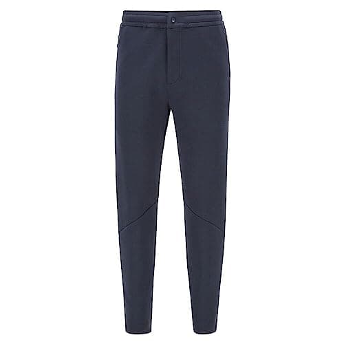Image of BOSS Hugo Mens Navy Blue Athleisure Sports tarcksuit Bottoms Pant Helux 50447395