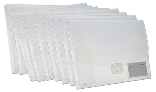 Image of Rexel A4+ 40mm Clear Ice Document Boxes (Pack of 10)