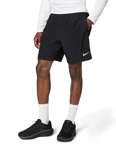 Image of NIKE DV9359-010 M NK DF Challenger 7BF Short Shorts Men's Black/Black/Black/Reflective SILV Size M