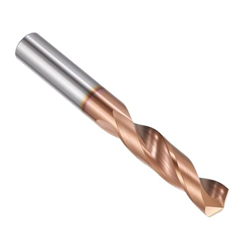 Image of PATIKIL 7.2mm Drill Bit, Carbide Twist Jobber Bits Straight Shank 130° for Drilling Hard Metal Alloy Steel Stainless Steel Titanium Alloys - 1 Pack