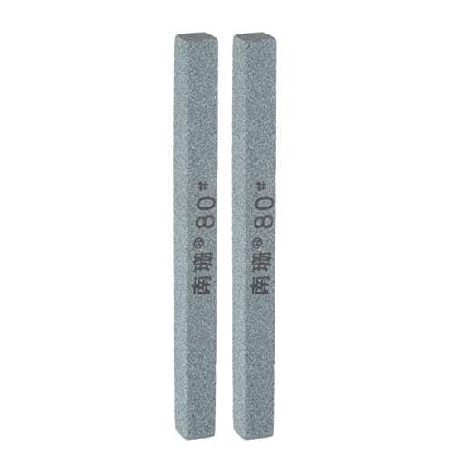 Image of sourcing map 2pcs Sharpening Stones 80 Grit Rectangle Green Silicon Carbide Knife Whetstone