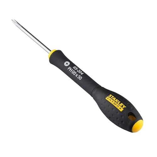 Image of Stanley 0-65-204 Fat Max Screwdriver Phillips Ph00X50Mm-Black And Yellow