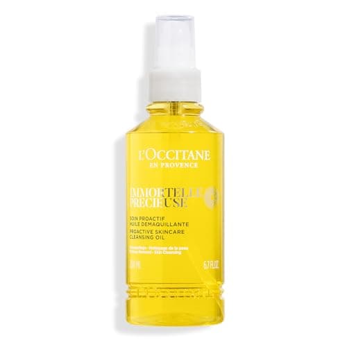 Image of L'OCCITANE - Immortelle Precious Cleansing Oil - 200 ml - Removes make-up, even waterproof - Made in France