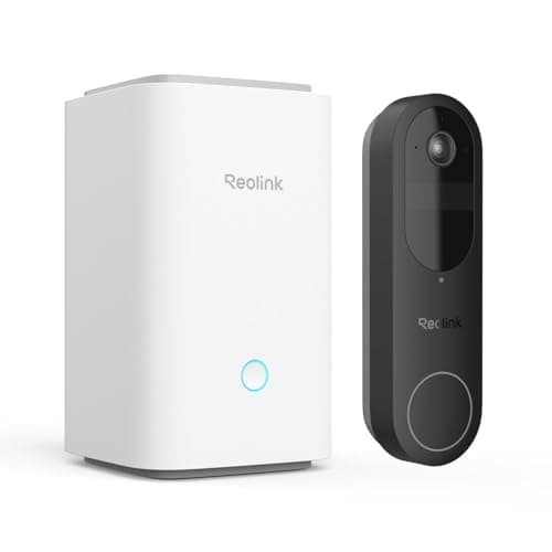 Image of Reolink 2K Battery Video Doorbell with Home Hub, 2.4/5GHz Wi-Fi Doorbell Camera Wireless, 1:1 Head-to-Toe View, Package/Person/Vehicle Detection, Video Call, 64GB Local Storage with No Monthly Fee.