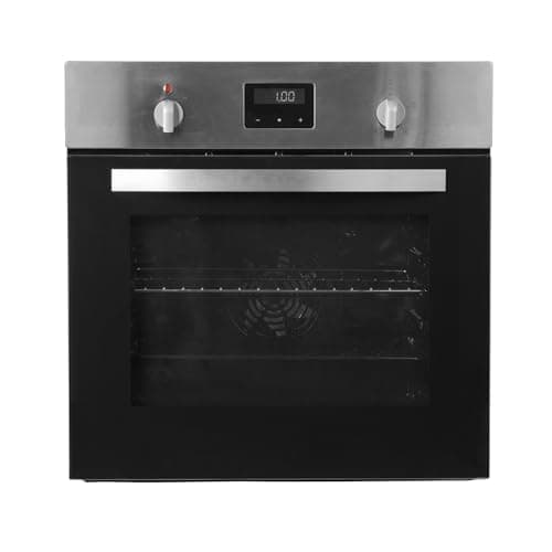 Image of SIA Single Electric Fan Oven In Stainless Steel, 60cm FSOC59X, Digital Display and Digital Timer True Fan Oven, ActivEnamel interior, Energy Class A, 5 Year Parts & 2 Years Labour Guarantee