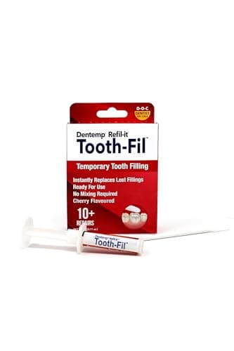 Image of Dentemp Refil-it Tooth-Fil Temporary Tooth Filling Repair Kit – Safe, Long-Lasting, Easy at-Home Dental Repair for Loose Fillings & Crowns – Fast-Setting, Precise Applicator Included