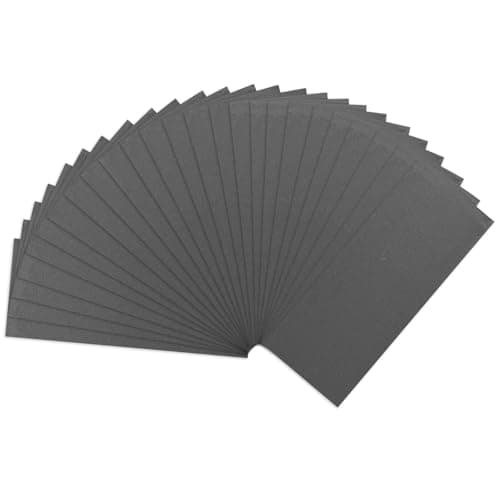 Image of 25 pcs 320 Grit Sandpaper Set Wet and Dry Sandpaper for Wood Walls Metals Cars Sand Paper 9 x 3.6 Inch