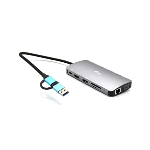 Image of I-TEC USB 3.0 3X LCD Nano Dock USB 3.0 USB-C/TB3 LAN PD 100W