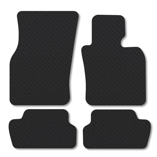 Image of Mini Cooper [3 Door] [F66] (2024+) 5mm Rubber Car Mats Compatible with Accessories Premium Durable Tailored Fit Heavy-Duty Floor Mats Set Accessory Waterproof Durable Custom Fit Water Resistant