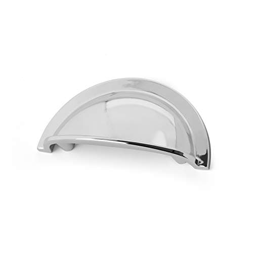 Image of 64mm Polished Chrome Handle Cup Cabinet Cupboard Door Drawer Pull Wardrobe Furniture