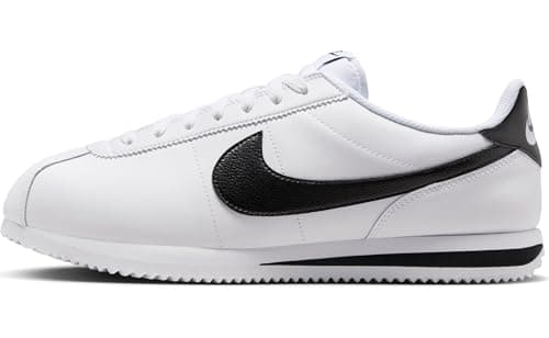 Image of Nike Men's Cortez Shoes, White/Black, 10