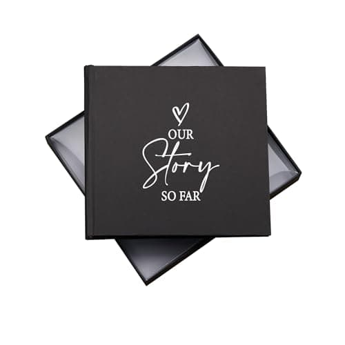 Image of Our Love Story Photo Album, Holds 50 6x4 inch Photos, 18.5x19.5cm, Black