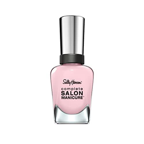 Image of Sally Hansen Complete Salon Manicure Nail Polish, Blush Against The World Limited Edition with Keratin Complex and Shiny, Color 182, Pink, 14.7 ml