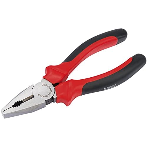 Image of Draper Redline® 160mm Combination Pliers | Soft Grip Hand Tools Kit | Carbon Steel Tempered Tool | Hardened Jaws & Cutting Edges | 67925