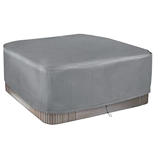 Image of Universal Thermal Hot Tub Cover,Waterproof Square Large Square Outdoor Spa Cover, Waterproof, UV Resistant,Grey (230 * 230 * 85 cm)