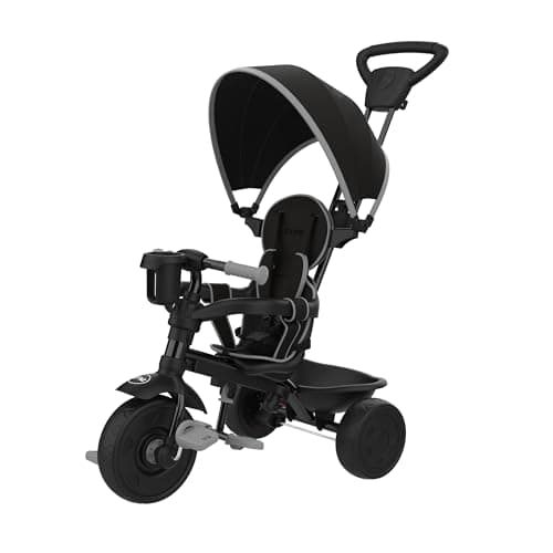 Image of Zoomee by TP Toys 4 in 1 Deluxe Trike, Grey Storm, Adjustable and Evolving Ride for Ages 10-36 Months, Parental Control, Safety Features, UV Sun Canopy, Padded Seat, 50kg Max Weight