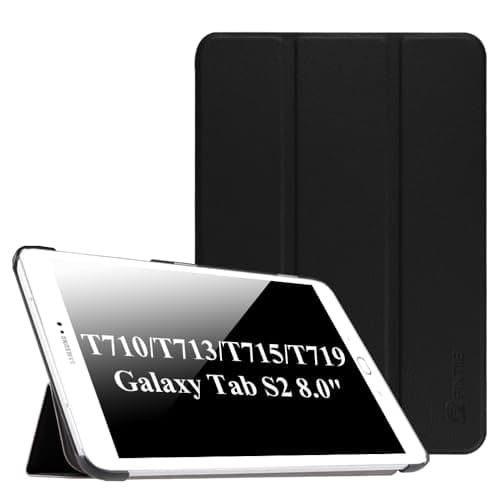 Image of FINTIE Case for Samsung Galaxy Tab S2 8.0 - Super Thin Lightweight SlimShell Stand Cover with Auto Sleep/Wake Feature for 2015 Galaxy Tab S2 (Model: SM-T710 / T715 / T713 /T719), Black