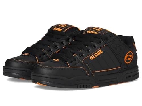 Image of Globe Tilt Mens Skate Trainers in Black Orange - 8.5 UK