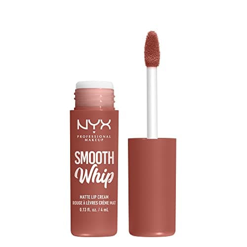 Image of NYX Professional Makeup Liquid Lipstick, Matte Lip Cream, Ultra-Vibrant Shades, With Shea & Cocoa Butter, Smooth Whip, Vibrant Lip Smoothers Shade:Teddy Fluff