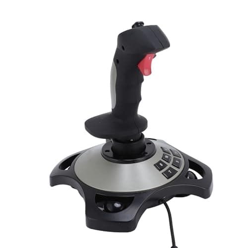 Image of PUSOKEI PC Simulation Controller Joystick, USB Gaming Flight Simulator with Vibration Function and Throttle Control, Flight Simulator Joystick Game Controller for PC