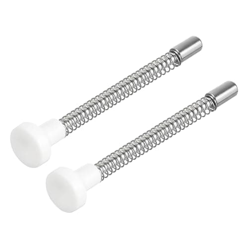 Image of sourcing map Plunger Latches, 6x80mm/0.24x3.15inch Steel Spring-Loaded Bolt Plunger Latch Spring Pin for Furniture Door Bed, 2Pcs