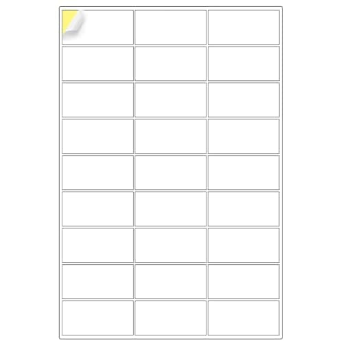 Image of Double Dragon, 100 Sheets Pack A4 Self Adhesive Address Labels Sticker Paper, 27 Labels Per Sheet, 63.5 x 29.6mm (2700 Labels)