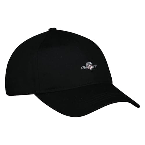 Image of GANT Unisex Cotton Twill Cap, Black, L/XL