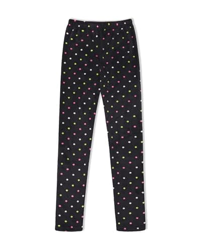 Image of TEMIRA Girls Fleece Lined Leggings, Thermal Legging Warm Winter for Kids Age 5-12 Years