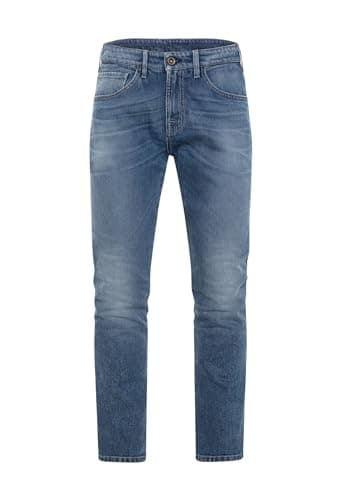 Image of Rokker Rokkertech Motorcycle Jeans Tapered Slim Fit Stretch Denim Jeans, light blue, 33 W/34 L