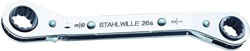 Image of Stahlwille 41551620 26A Ratchet Ring Spanner, 1/4 inch x 5/16 inch Opening, 109 mm Length
