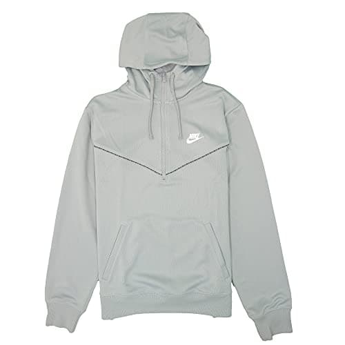 Image of Nike DD3773-077 M NSW REPEAT PK HZ HOODIE Sweat mens lt smoke grey/white/(lt smoke grey) M