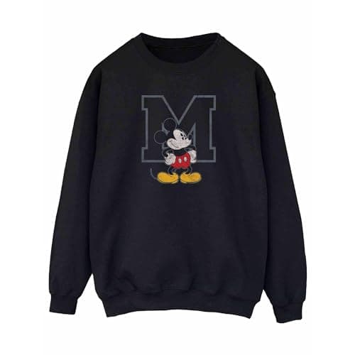 Image of Disney Women's Mickey Mouse Classic M Sweatshirt Large Black