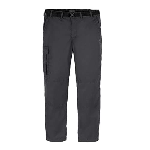 Image of Craghoppers Men's Expert Kiwi Tailored Trousers, Carbon Grey, 34R, Anti-Insect, Sun Protective