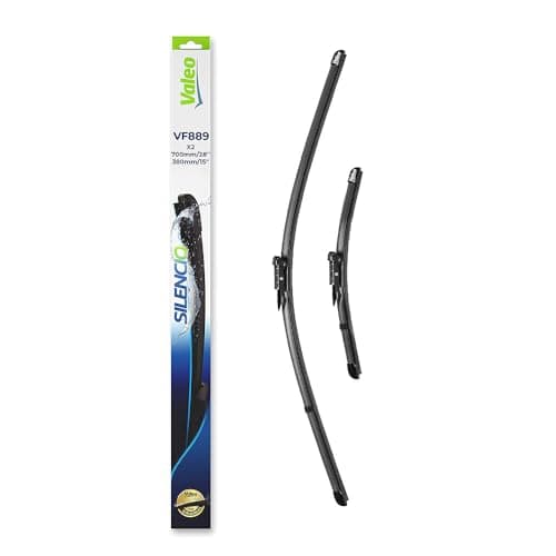Image of VALEO Silencio Wiper - VF889 - Kit of High Performance, Superior Road Visibility, Easy Installation Original Flat Blades 700mm/380mm - Front - Set of 2 Wiper Blades - 577889