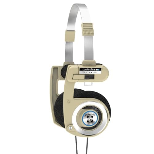 Image of Koss Porta Pro Limited Edition Rhythm Beige Headphones with Microphone, Volume Control, and Remote