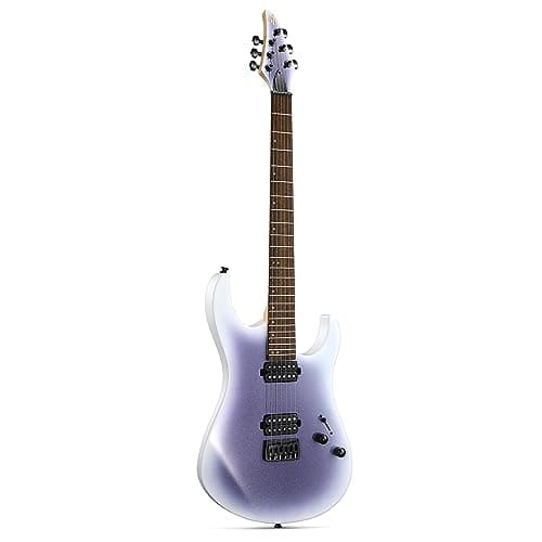 Image of Donner Electric Guitar, Metal Electric Guitar Kits for Beginners with Bag, Strings, Strap, Cable, String Shock Absorber for Rock Music Lovers, DMT-100 (Purple Gradient)