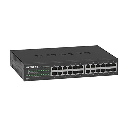 Image of NETGEAR 24-Port Gigabit Ethernet Unmanaged Switch (GS324) - Desktop, Wall, or Rackmount, Silent Operation