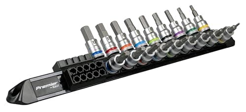 Image of Sealey Premier Platinum Series Hex & TRX-Star* Socket Bit Set 3/8" Sq Drive 18pc - AK6252