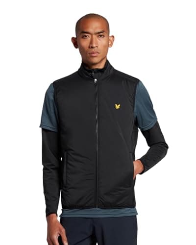 Image of Lyle & Scott Mens Primaloft Golf Gilet - Jet Black - L