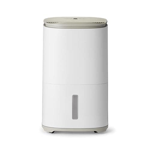 Image of MeacoDry Arete® One 20L Warm Pebble Dual Dehumidifier & HEPA Air Purifier for Homes - 5x Year Warranty - Controls Humidity & Removes Excess Moisture