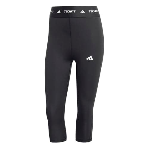 Image of adidas Women's Techfit Capri Leggings Tights, BLACK, L