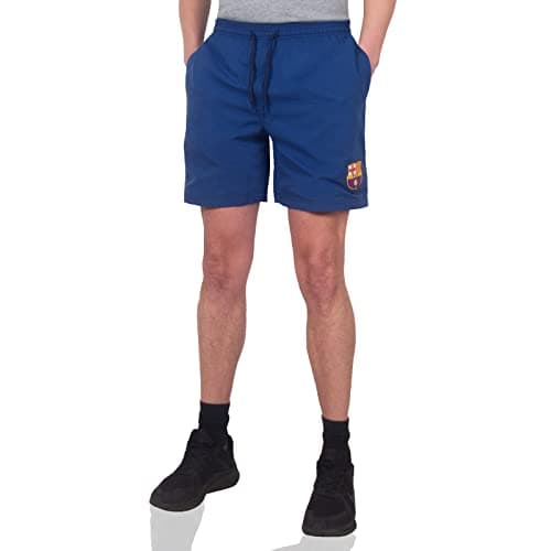 Image of FC Barcelona Official Football Gift Mens Poly Shorts Blue XL