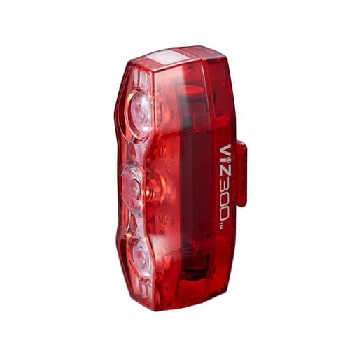 Image of CATEYE Viz 300 Rear Bike Light, 300 Lumens, 4 Light Modes, USB C Rechargeable, Wide 300° Visibility, Waterproof Design, Compact and Lightweight for Maximum Safety on Day or Night Rides