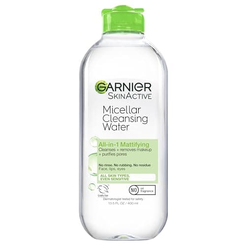 Image of Garnier SkinActive Micellar Cleansing Water, All-in-1 Makeup Remover and Facial Cleanser, For Oily Skin, 13.5 fl oz