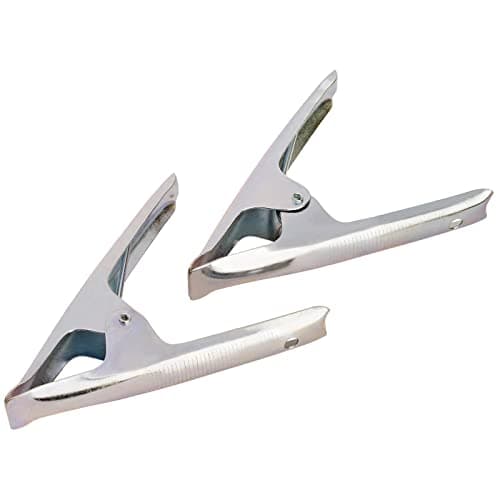 Image of Draper 13950 Spring Clamp Set, 50mm Capacity, 33.8cm x 15.2cm x 3.2cm, Silver, Pack of 2