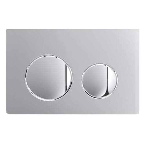 Image of SPARES2GO Luxury Flush Plate Kit for Skylo Concealed Toilet Cistern Wall Hung Frame (Chrome Silver, 245mm x 165mm)